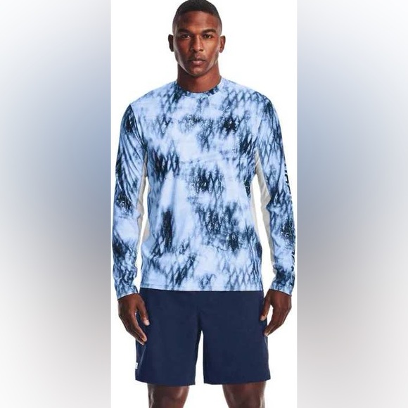 Under Armour Stretch wBreathable Mesh Back Long Sleeved Crew Neck Active Top - Picture 2 of 16